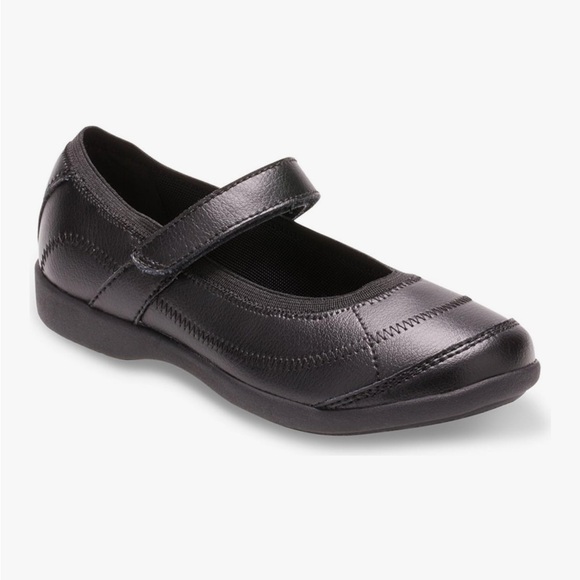 Hush Puppies Unisex-Child Reese Mary Jane Flat, Black, Size 12 - Picture 1 of 9